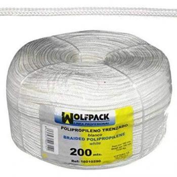 Wolfpack Línea Profesional Cuerda Trenzada Polipropileno Blanca