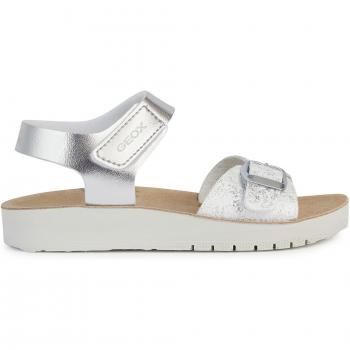 Geox Costarei Silver – Sandali da Gioco, EU 36