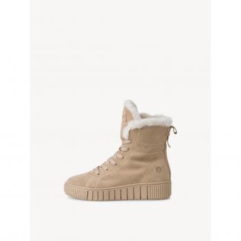 Stivali da donna beige TAMARIS Wl Lace Boot