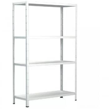 Rayonnage d’atelier SCHULTE Regalwelt – 4 tablettes PowerMAX – 137x75x30 cm – Capacité 50 kg – Blanc