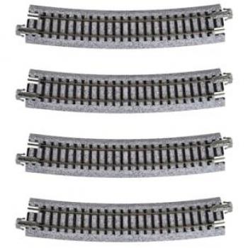 KATO K20‑160 N 4 Rauten‑Kurven R481 mm 15° – 1:160