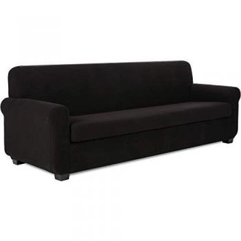 TIANSHU Housse de Protection de Meubles 4 Places en Noir