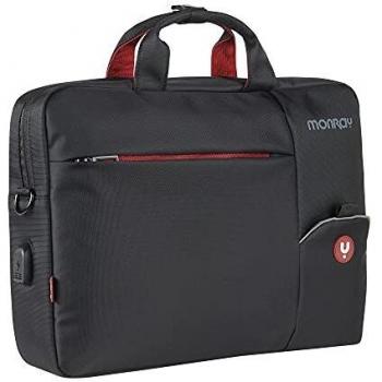 NGS Monray Hangar 15.6” Laptop Briefcase, Black Edition