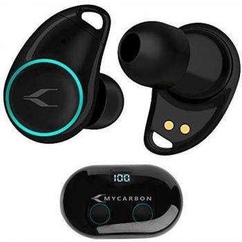 MyCarbon Sport‑In‑Ear Bluetooth‑Kopfhörer LED Digital Display