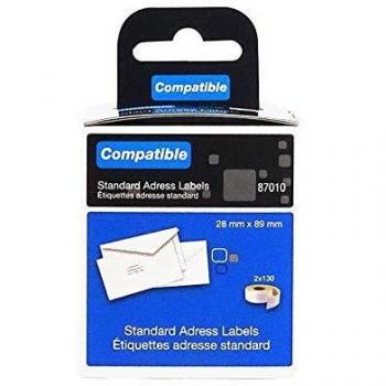 Reliable Compatible DYMO Standard Address Labels 28 x 89mm Pack of 260 LL87010