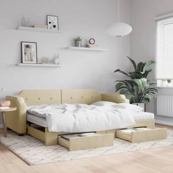 Sofá Nido Multifuncional Crema – Con Cajones, 80x200 cm