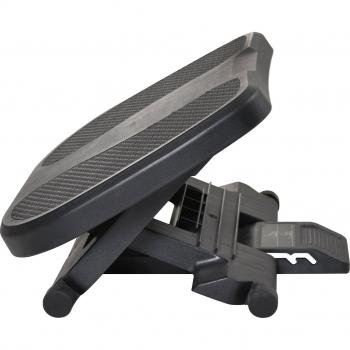 HOMCOM Höhenverstellbare Fußstütze HIPS Schwarz 45x34x10-16,5cm