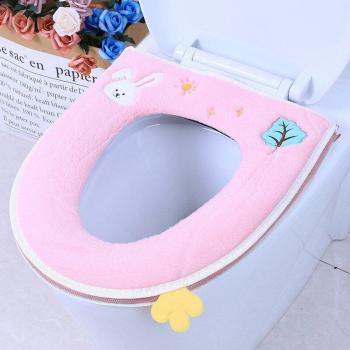 Komfortable, dicke Plüsch-Abdeckung für die Toilette mit Reißverschluss