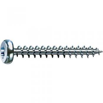 SPAX Halbrundkopf 6.0x 60 Vollgewinde Torx 30 verzinkt-blau mit Zulassung