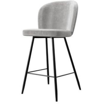 Mobilier1 – Chaise de bar Jackson 101, Noir + Magic Velvet 2240, 109x48x54 cm, Tapisserie en bois