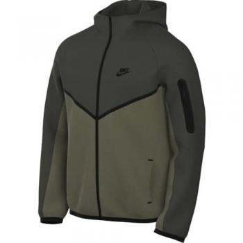 Men's Nike Tech Fleece Hoodie in Olive/Black