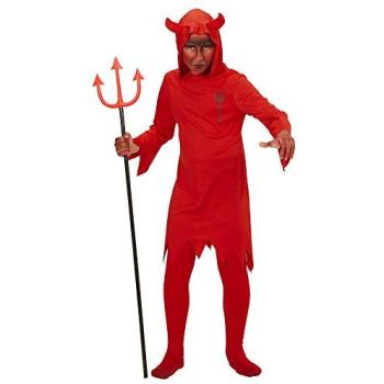 Tunique capuche démon rouge (jeune)
