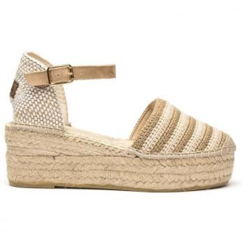 Alpargata de Cuña Dorada para Mujer – Vidorreta 5 cm