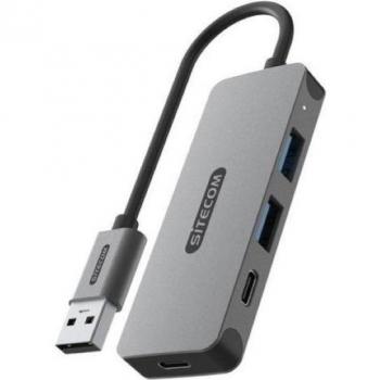 Hub USB Sitecom Argenté/Noir 2x USB-A et 2x USB-C (CN-5007)