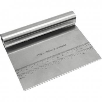 Kitchen Accessory Set: Stainless Steel Dough Scraper & Spatula
