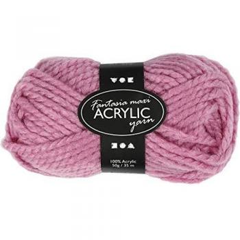 Acrylic Bliss Pink 3‑Ply Yarn