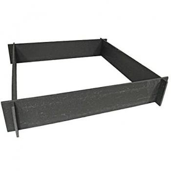 NATURE Carré Potager Borderfix épaisseur 10mm 100x100xH19cm Noir
