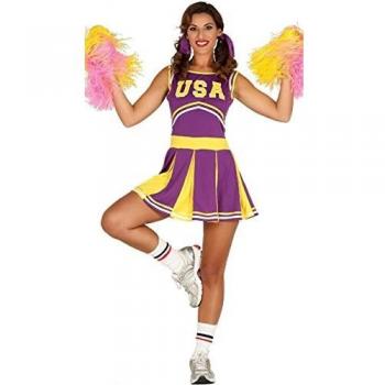 FiestasGuirca Glamouröses Lila Cheerleader-Kostüm – Damenmode für besondere Anlässe