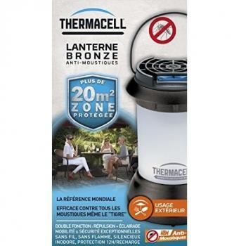 Lanterne anti-moustiques Thermacell Bronze avec couvercle hermético
