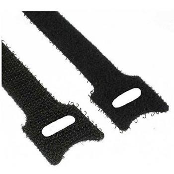 InLine Kabelbinder mit Klettverschluss, 12x150mm, 10er Pack, schwarz