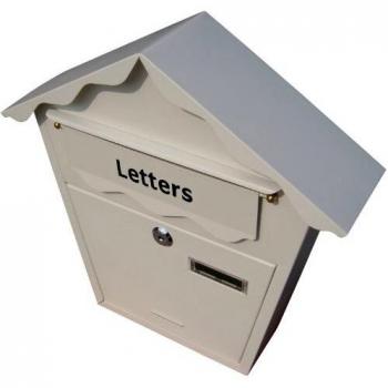 Amtech Lockable Post Box, White Finish