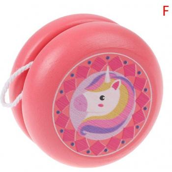 Yoyo en bois imprimé d'animaux