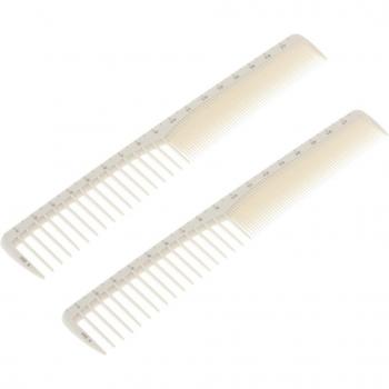 Peigne de coiffure professionnel blanc 2 en 1