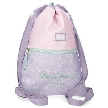 Mochila Saco Renata con Bolsillo de Cremallera