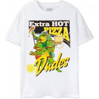 Teenage Mutant Ninja Turtles Herren Pizza Dudes Shirt L Weiß