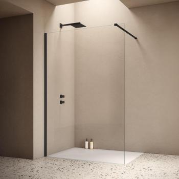 Siro 100 cm, cabine douche italienne en noir mat