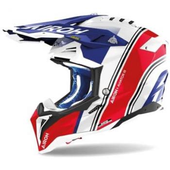 Casque Airoh Aviator 3 Hima Rouge Brillant Taille M