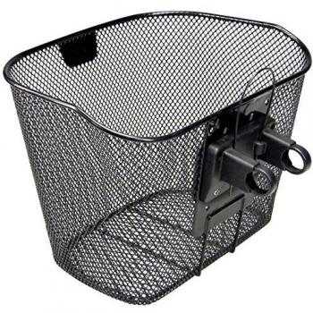 Black 16L Klickfix Front Basket – Fixed Mounting, One Size