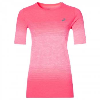 Camiseta Técnica Asics Fuzex Seamless de Manga Corta para Mujer, Rosa