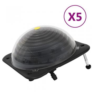 Chauffage solaire de piscine 5 pièces HDPE aluminium 75x75x36 cm