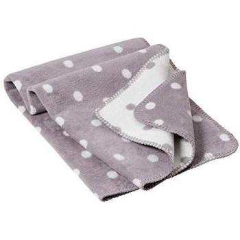 Richter Punkte‑Kuscheldecke „Stahlblau“ – 150 × 200 cm aus nachhaltiger Baumwolle