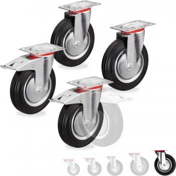 Ensemble de roues charge lourde avec freins