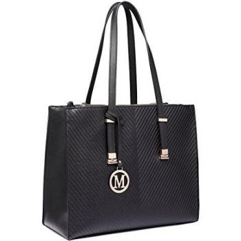 Borse da donna alla moda Miss Lulu con scomparto dedicato per laptop fino al formato A4