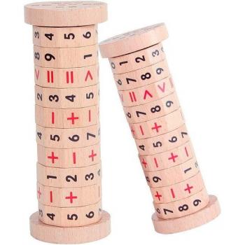 Ensemble de jeux mathématiques en bois pour l'apprentissage