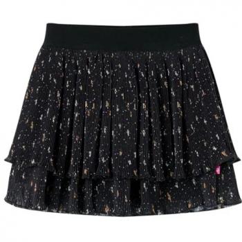 Saia Preta com Folhos para Meninas 92