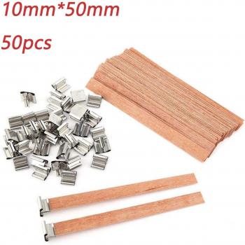 Kit de mèches en bois et supports pour lampes à huile