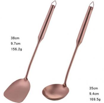 Set de Cocina Elegante: Espátula, Cucharón y Cuchara
