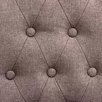 Chaises salle à manger vidaXL, tissu taupe – pack 2