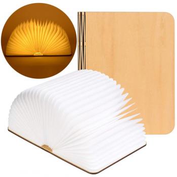Wiederaufladbare Nachttischlampe mit Bücherdesign