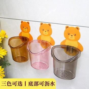 Cartoon Bear Bathroom Accessories Toothbrush Holder with Cup