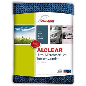 ALCLEAR Mikro‑Trockentuch für Motoren & Haushalt – 60 × 40 cm, navy