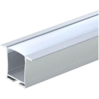 Profilo luminoso Opertonica con diffusione bianca per strisce LED, dimensioni 200 cm