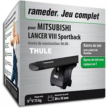 Rameder WingBar Evo Barres de Toit pour Mitsubishi Lancer VIII Sportback