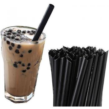 Pailles à Boire en Plastique Noir