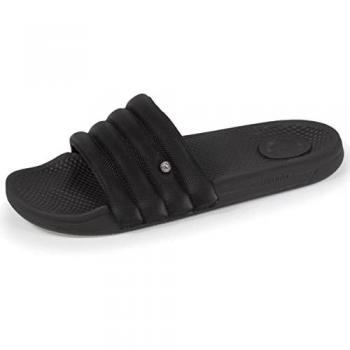 Mules confortables Isotoner en noir pour femme