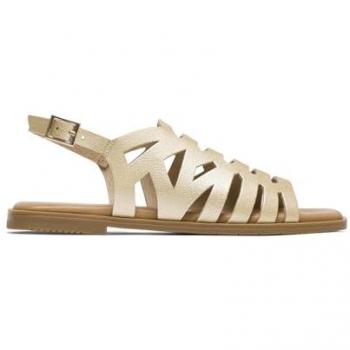 Sandalias de Piel Porronet Cierre Hebilla Violeta Oro